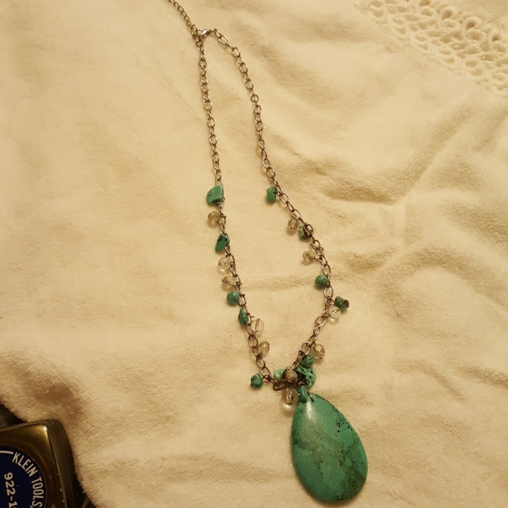-18" Long Turquoise Necklace - Picture 3 of 4